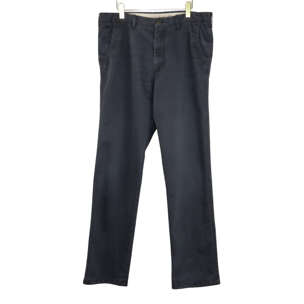 Haggar Life Khaki Chino Pants Gray Blue Chino Pants 36x34 Slim Straight Leg